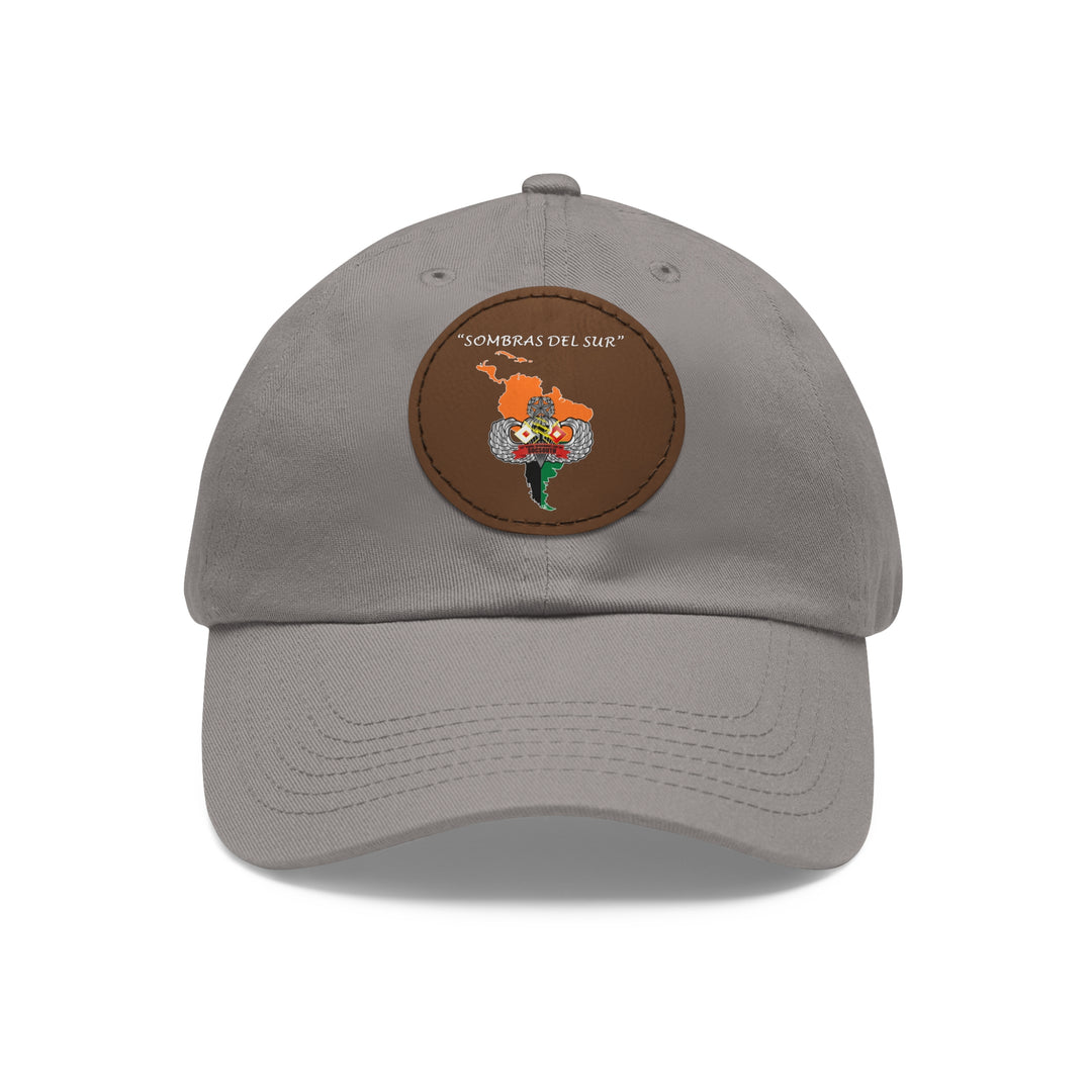 Dad Hat with Leather Patch (Round)