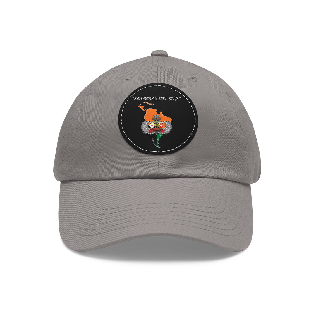 Dad Hat with Leather Patch (Round)
