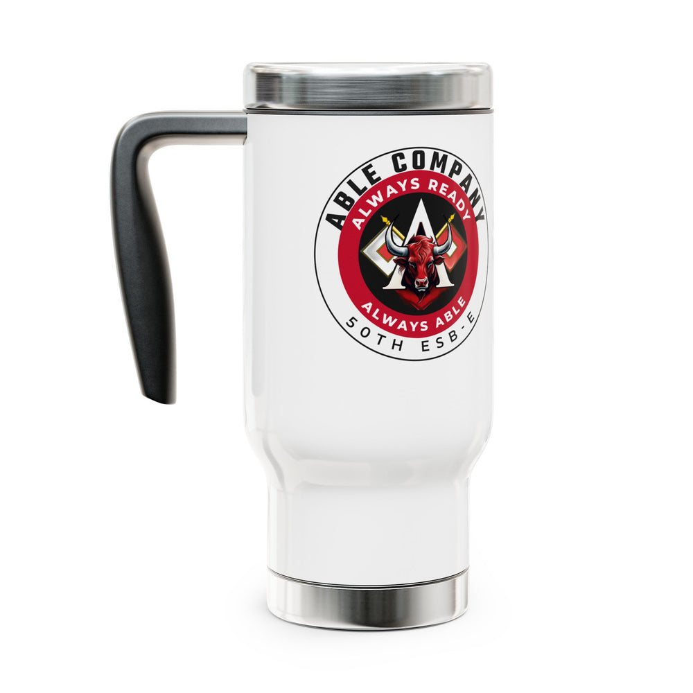 Stainless Steel Travel Mug with Handle, 14oz