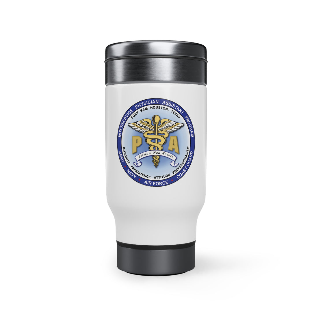 Stainless Steel Travel Mug with Handle, 14oz