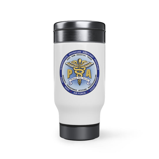 Stainless Steel Travel Mug with Handle, 14oz