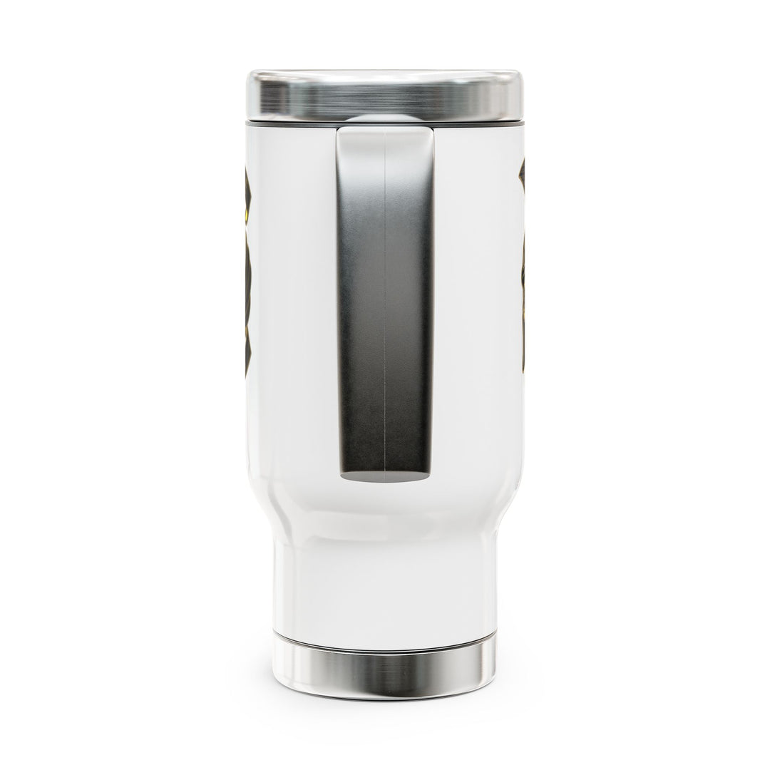 Stainless Steel Travel Mug with Handle, 14oz