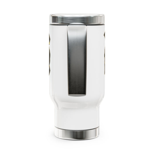 Stainless Steel Travel Mug with Handle, 14oz