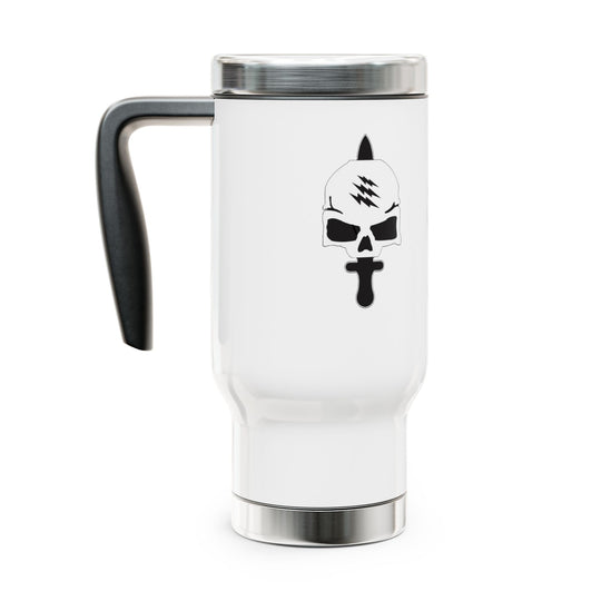 Stainless Steel Travel Mug with Handle, 14oz