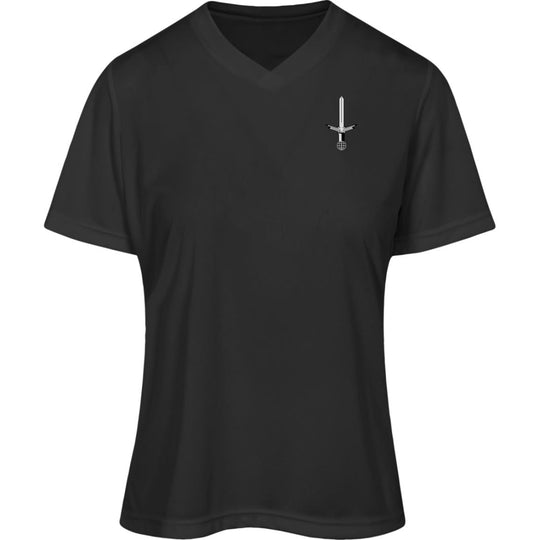 Ladies’ Moisture-Wicking V-Neck Tee