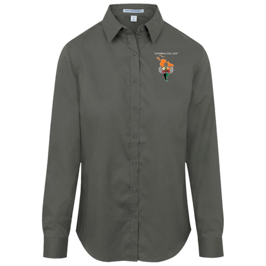 Port Authority Womens Long Sleeve SuperPro Twill Shirt
