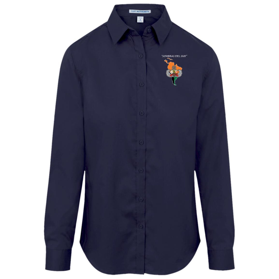 Port Authority Womens Long Sleeve SuperPro Twill Shirt