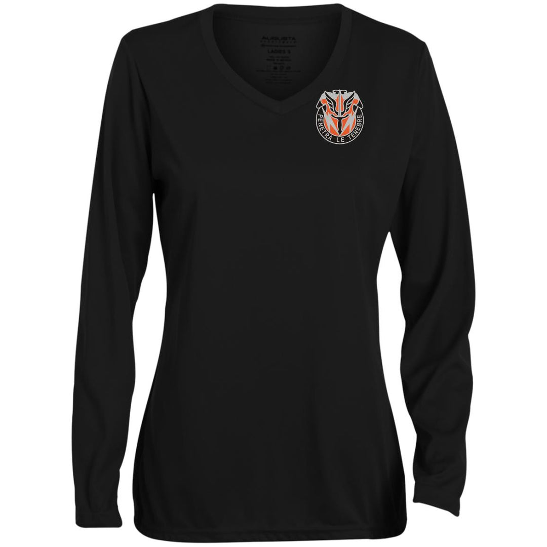 Ladies' Moisture-Wicking Long Sleeve V-Neck Tee