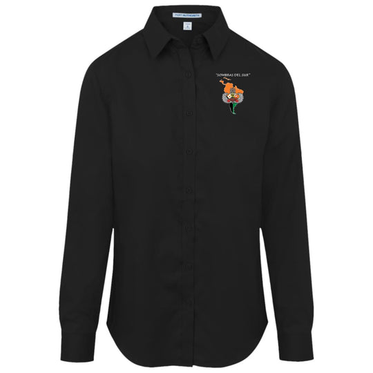Port Authority Womens Long Sleeve SuperPro Twill Shirt