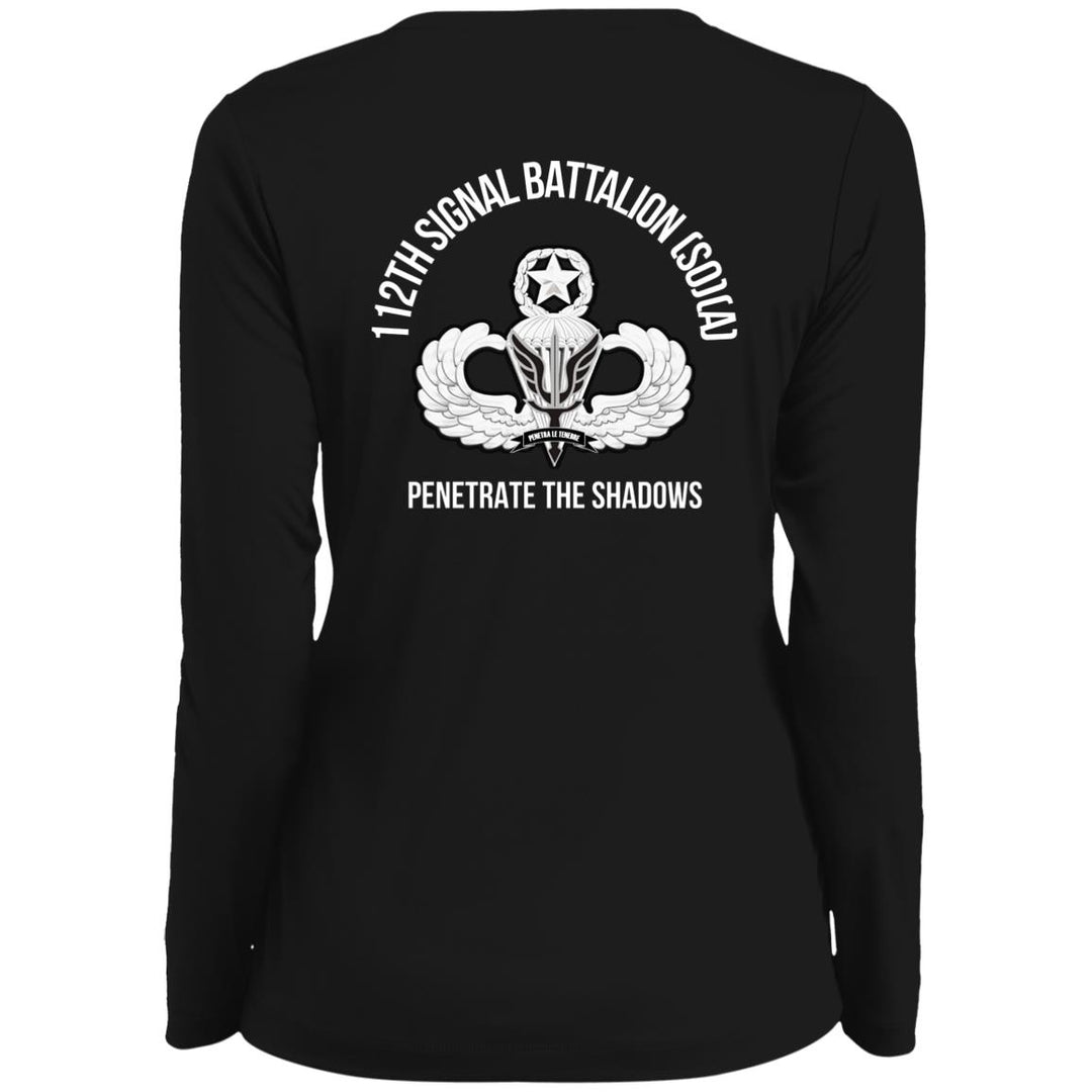 Ladies' Moisture-Wicking Long Sleeve V-Neck Tee
