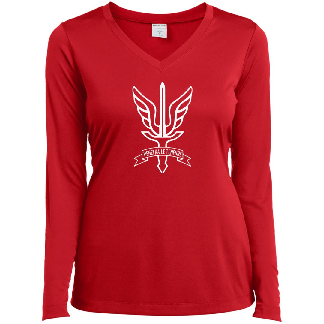 Sport-Tek Ladies Long Sleeve Performance V-Neck