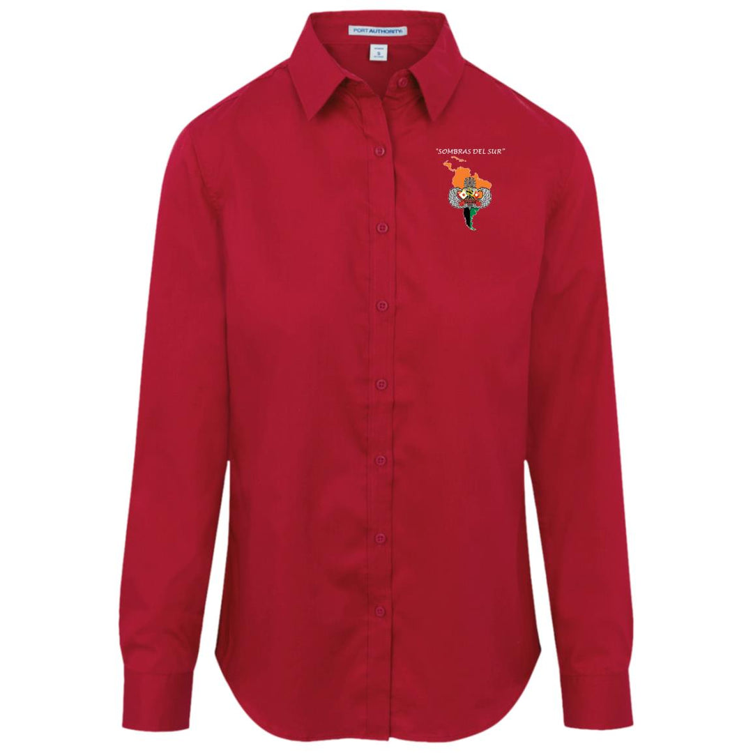 Port Authority Womens Long Sleeve SuperPro Twill Shirt