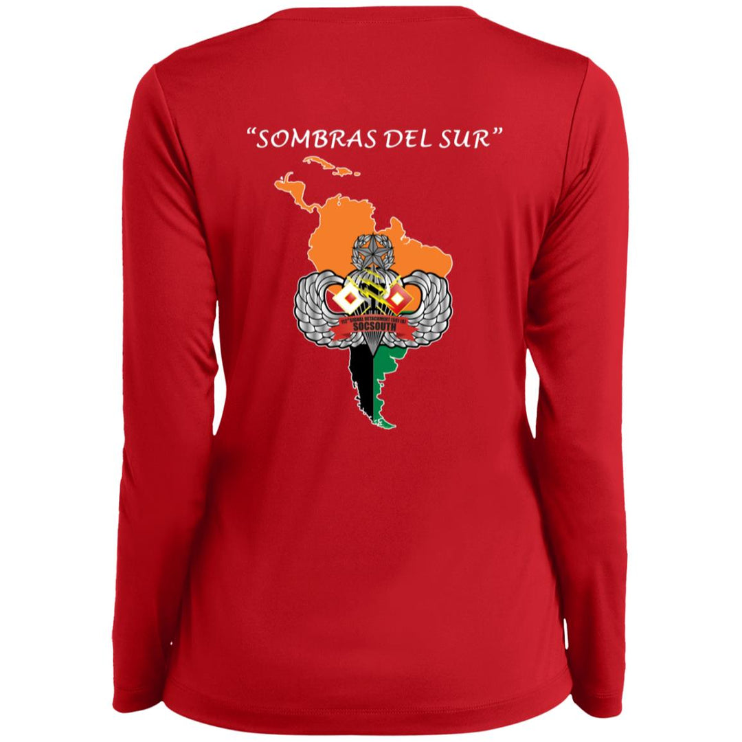Sport-Tek Ladies Long Sleeve Performance V-Neck