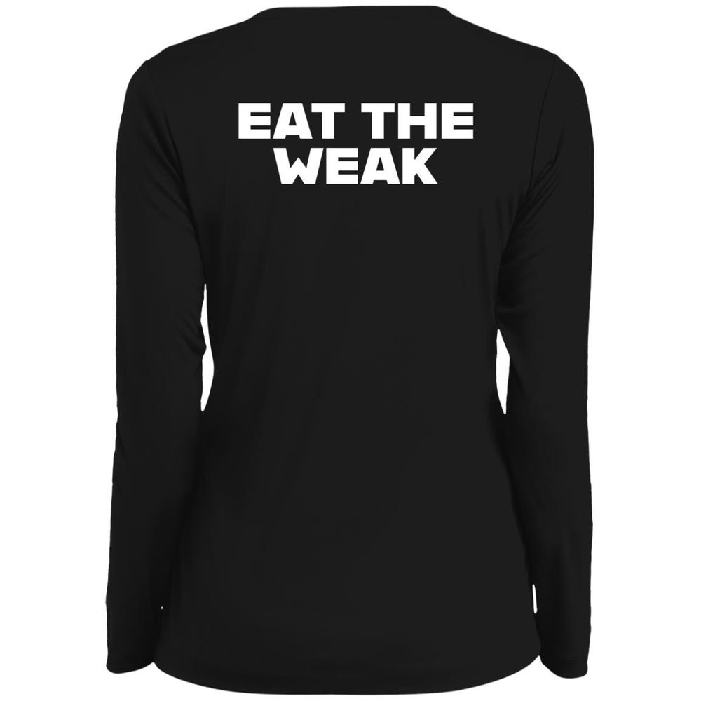 Ladies' Moisture-Wicking Long Sleeve V-Neck Tee